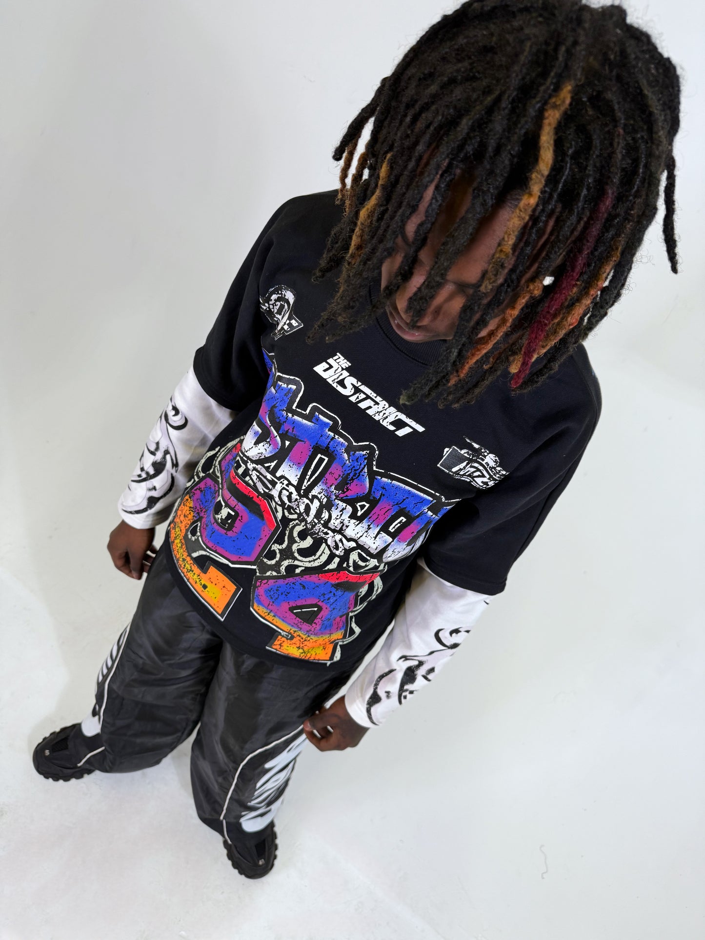 District Flamerz double sleeve shirt