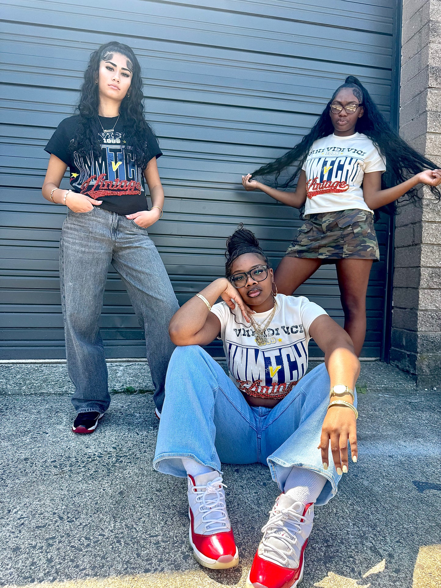 UNMTCHD Womens Vintage Crop Off White
