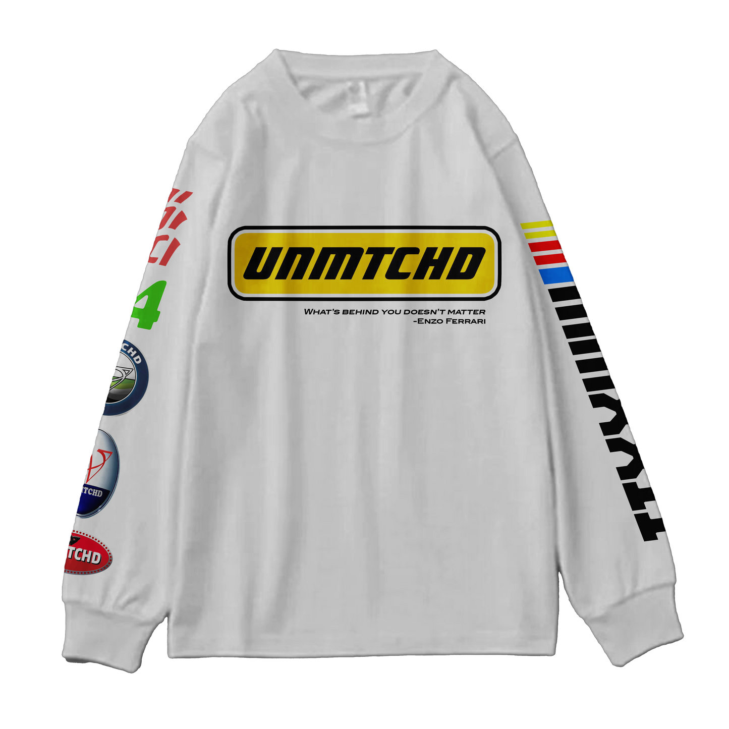 Racer cropped crew neck