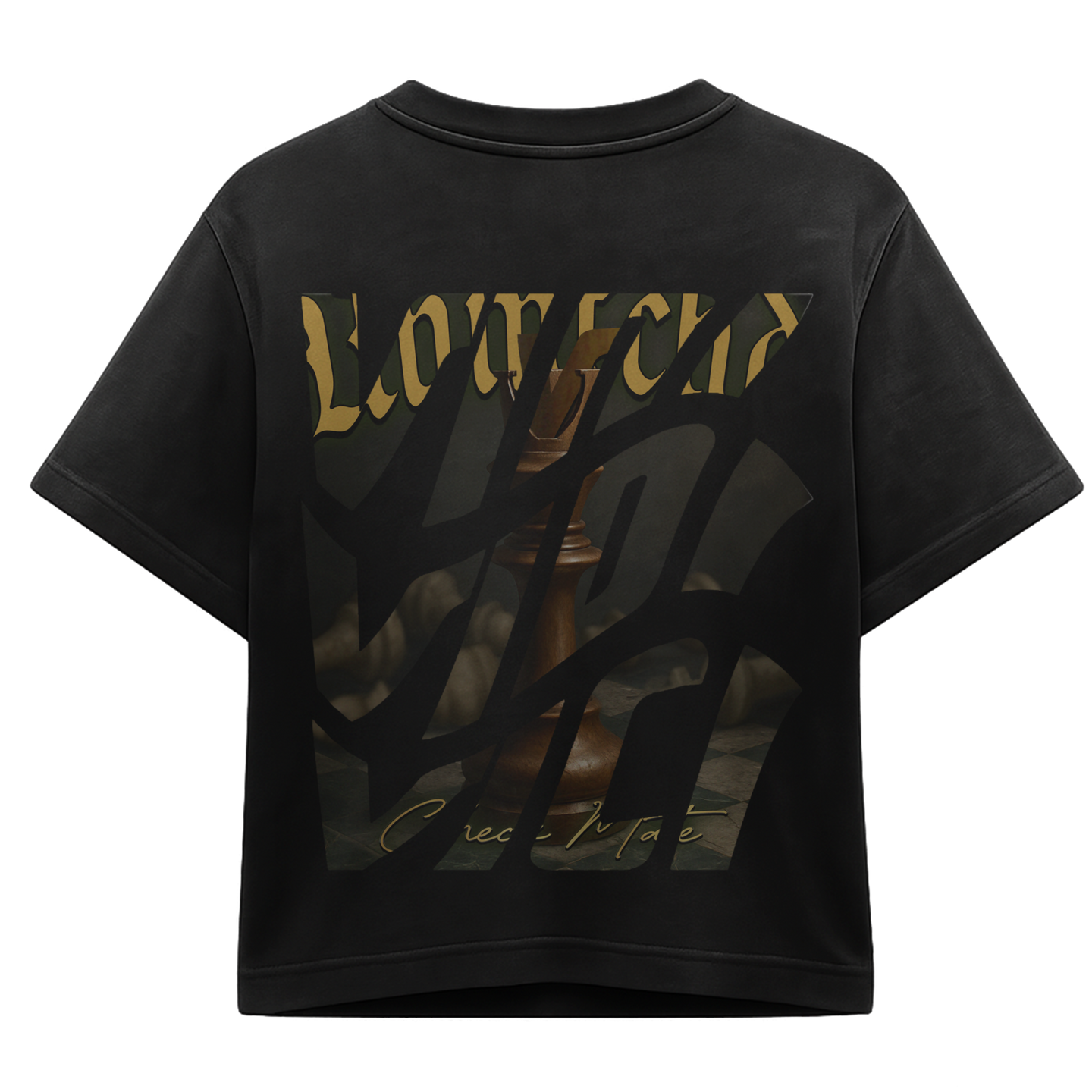 UNMTCHD Check Mate Tshirt Black